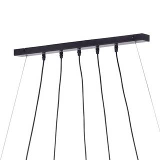 Suspension Damian Métal / Bois - 5 ampoules