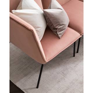 Canapé d’angle Dorado II Velours - Rose vieilli