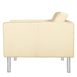 Sessel Chelsea IV Echtleder - Echtleder Lasde: Creme - Zylinder