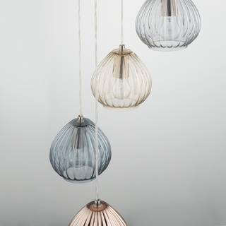 Suspension Caid Fer / Verre - 5 ampoules