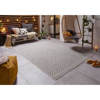 Tappeto da esterno e interno Breeze Polipropilene - Color grigio chiaro - 80 x 150 cm