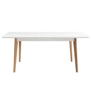 Eettafel Gyland verlengbaar - mat wit/Riviera eikenhouten look