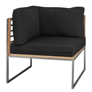 Loungegruppe TEAKLINE 5-teilig Webstoff / Teak massiv - Anthrazit