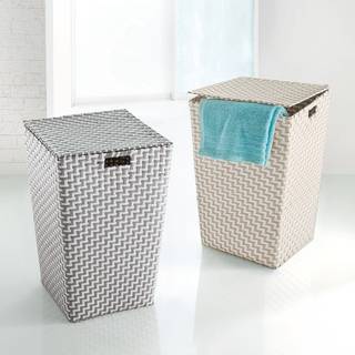 Wäschesammler Double Laundry Box Kunststoff - Kaschmir