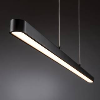 LED-hanglamp Lento II aluminium / massief rubberboomhout - 1 lichtbron