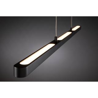 LED-hanglamp Lento II aluminium / massief rubberboomhout - 1 lichtbron