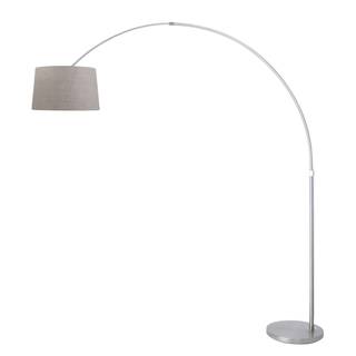 Stehleuchte Gramineus III Leinen / Aluminium - 1-flammig