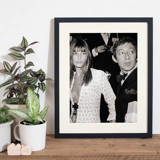Bild Serge Gainsbourg and Jane Birkin Buche massiv / Plexiglas - 42 x 52 cm