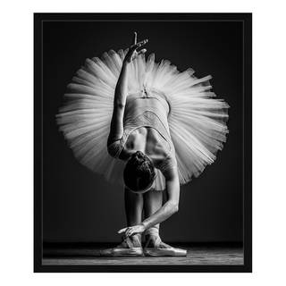 Afbeelding Ballerina Massief beukenhout/plexiglas - 52 x 62 cm