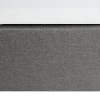 Polsterbett El Ancor Webstoff - Grau - 160 x 200cm