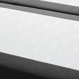 Letto boxspring Royal Night Tessuto - Con topper - Ardesia - 200 x 200cm - Senza contenitori
