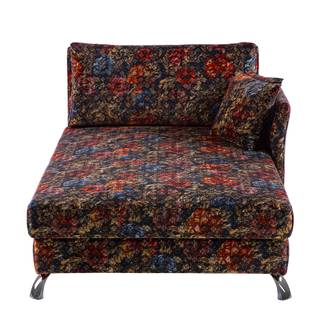 Chaise longue Hillarys IV fluweel - Breedte: 101 cm - Armleuning vooraanzicht links