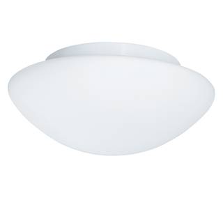 Badkamerlamp Bathroom Flush II melkglas/staal - 1 lichtbron