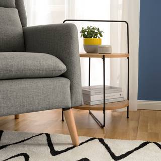 Sessel Goor Webstoff - Grau - Grau