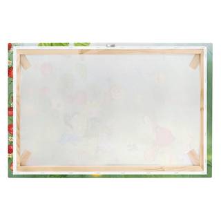 Bild Erdbeerinchen Erdbeerfee III Leinwand /  Massivholz Fichte - Mehrfarbig - 90 x 60 cm