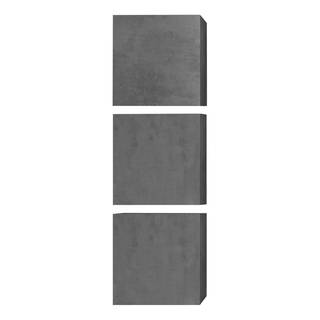 Wohnwand Infinity III (7-teilig) Beton Dekor / Graphit