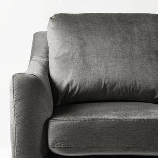 Sofa Tennyson (2-Sitzer) Samt - Grau
