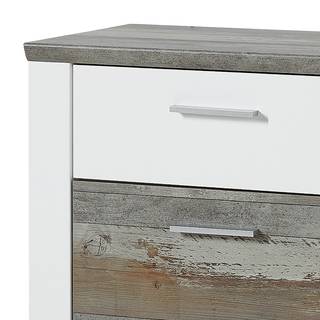 Meuble d’entrée Bickley Blanc / Imitation bois flotté