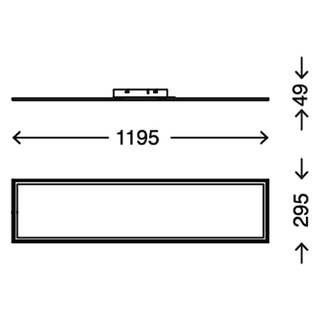 LED-Deckenleuchte  Simple Kunststoff / Aluminium - 1-flammig