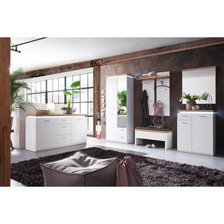 Dressoir Mundai Incl. verlichting - wit/Wotan eikenhouten look