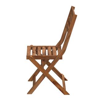 Set da balcone Mimo II (3 pezzi) Acacia massello - Marrone/Grigio