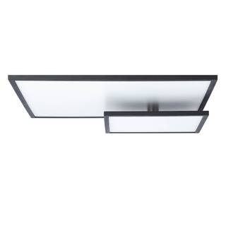 LED-plafondlamp Bility II plexiglas/aluminium - 1 lichtbron - Zwart