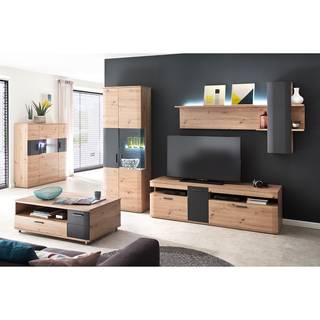 Highboard Callington I Balkeneiche Dekor / Anthrazit