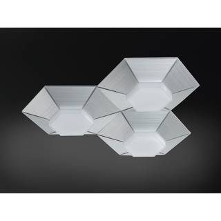 LED-plafondlamp Bente III polycarbonaat/aluminium - 1 lichtbron
