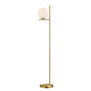Stehleuchte Pure I Glas / Aluminium - 1-flammig