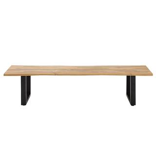 Tuinbank EDGEWOOD - 180 cm massief acaciahout/ijzer - bruin/zwart