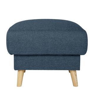 Gestoffeerde hocker SOLA Stof Luba: Jeansblauw