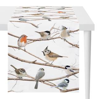 Tischläufer 1414 Baumwollstoff - Natur / Braun