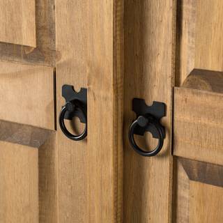 Drehtürenschrank Finca Rustica II Kiefer massiv - Kiefer Natur - Breite: 101 cm