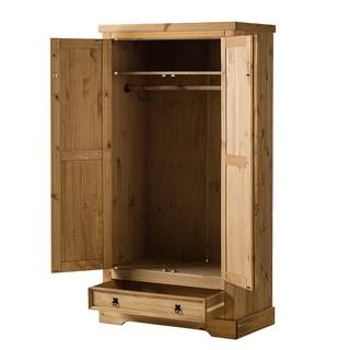Drehtürenschrank Finca Rustica II Kiefer massiv - Kiefer Natur - Breite: 101 cm