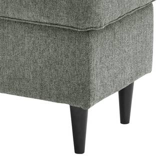 Polsterhocker Marson Webstoff; Microfaser - Webstoff Roge: Grau