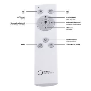 LED-Deckenleuchte Flat IV Acrylglas / Eisen - 1-flammig