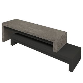 TV-Rack Detroit II Beton Dekor / Schwarz