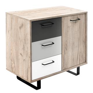 Kommode Brookton I Mehrfarbig / Eiche Dekor