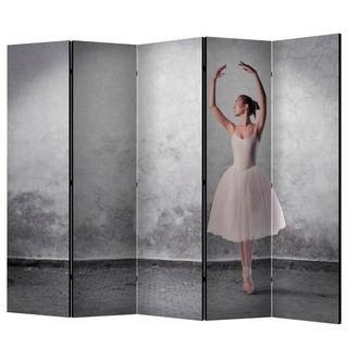 Paravent Ballerina in Degas Vlies - Mehrfarbig - 5-teilig