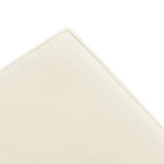 Salon de détente LEXI 3 éléments Tissu / Acacia massif - Blanc cassé / Marron - Blanc laine