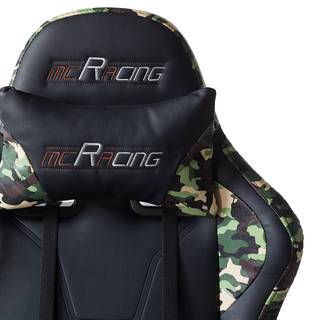 Chaise gamer mcRacing N51 Imitation cuir / Matière plastique - Noir / Camouflage