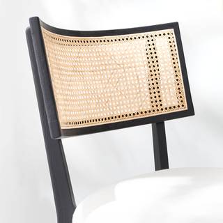 Sessel Burke I Webstoff - Creme