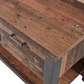 Tavolino da salotto Blackpool Effetto legno anticato / Grigio