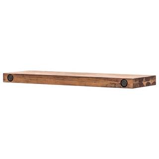 Wandplank MANCHESTER set van 2 massief acaciahout - Breedte: 60 cm