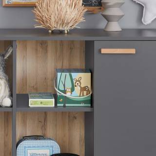 Dressoir Mats Grijs - Plaatmateriaal - 160 x 86 x 42 cm