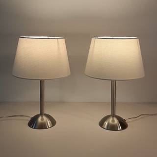 Lampes Romy (lot de 2) Coton / Fer - 1 ampoule