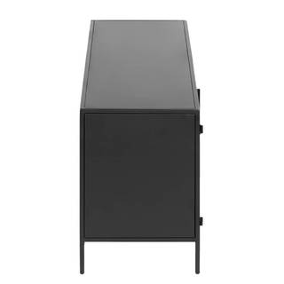 TV-Lowboard Exford Metall - Schwarz