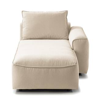 Modullongchair Buckley II Webstoff - Webstoff Saia: Beige - Armlehne davorstehend rechts