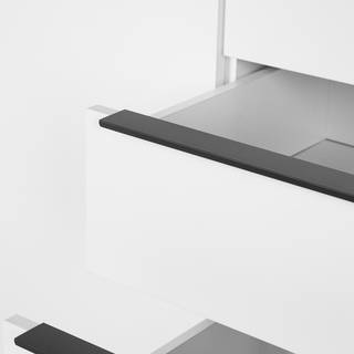 Madia White Hall II Bianco opaco / Nero