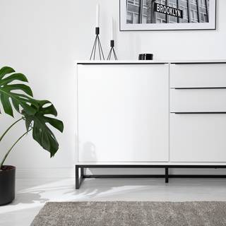 Madia White Hall II Bianco opaco / Nero